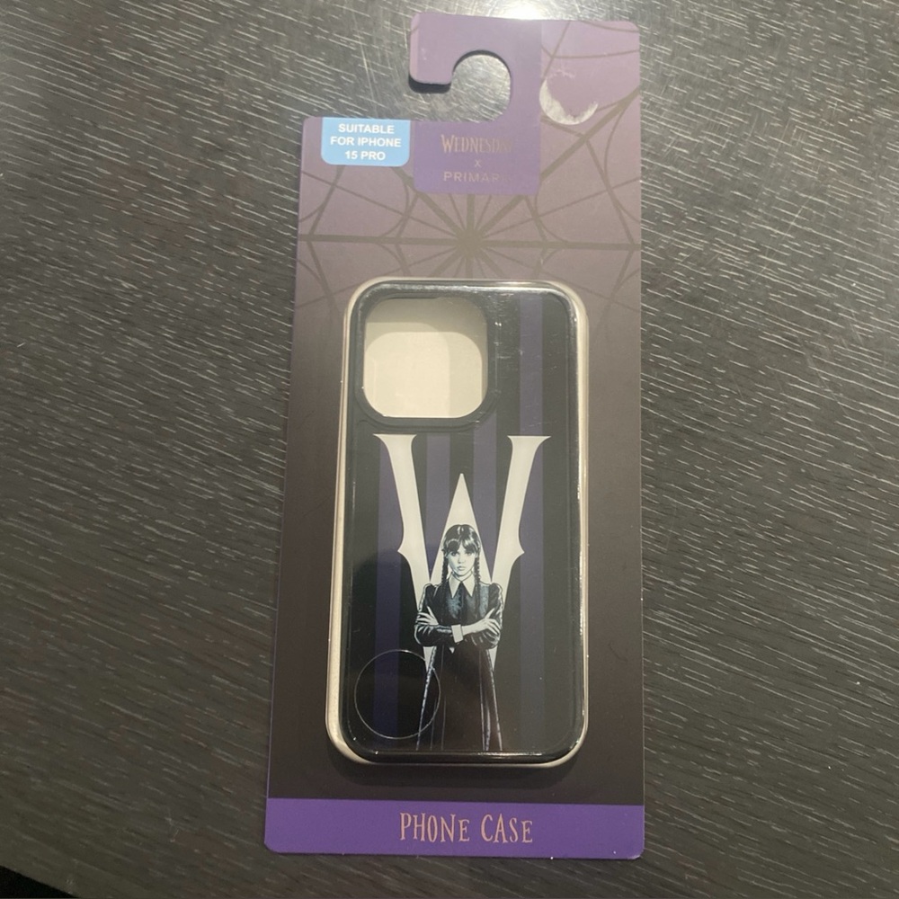 Wednesday Addams Black Phone Case for iPhone 15 pro